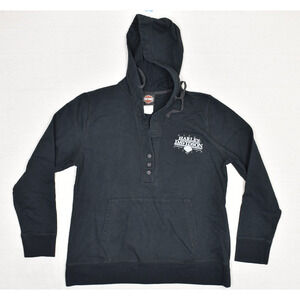 Harley-Davidson Black Hooded Sweater